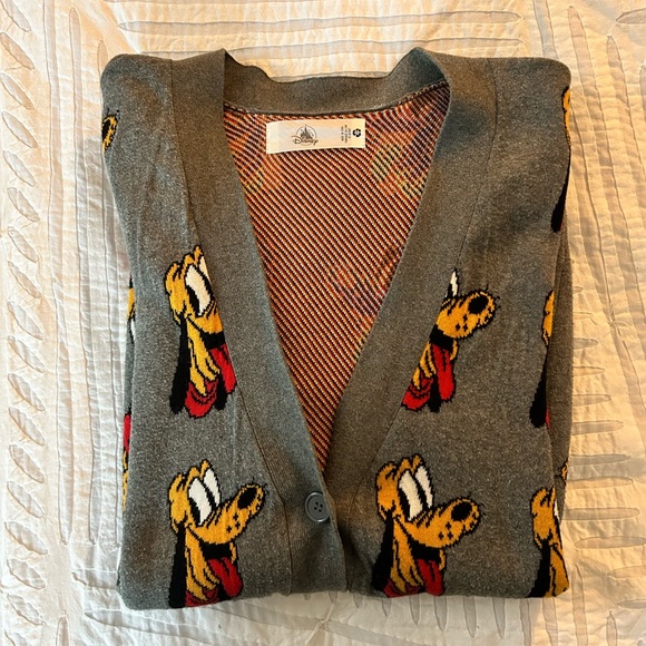 Disney Sweaters - Disney Pluto Cardigan / Sz M / Great Condition